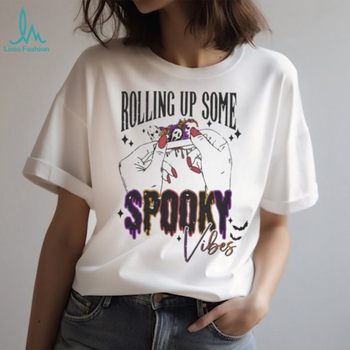 Official horror Characters Rolling Up Some Spooky Vibes Shirt