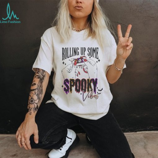 Official horror Characters Rolling Up Some Spooky Vibes Shirt