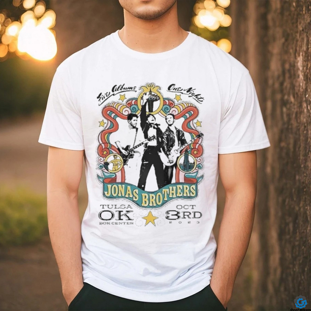 Official jonas brothers tulsa 2023 concert shirt Official jonas brothers tulsa 2023 concert shirt