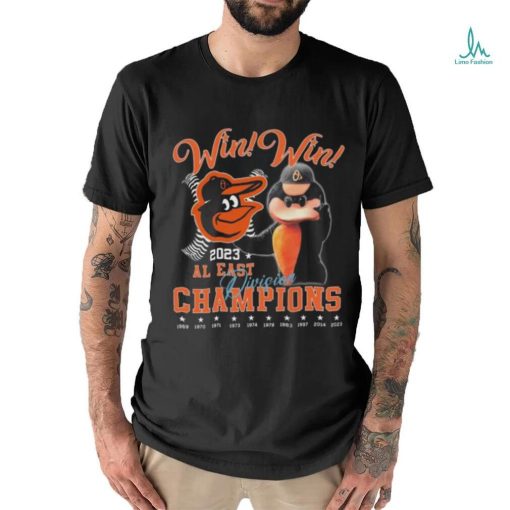 Official mLB Baltimore Orioles Win Win 2023 AL East Division Champions Shirt