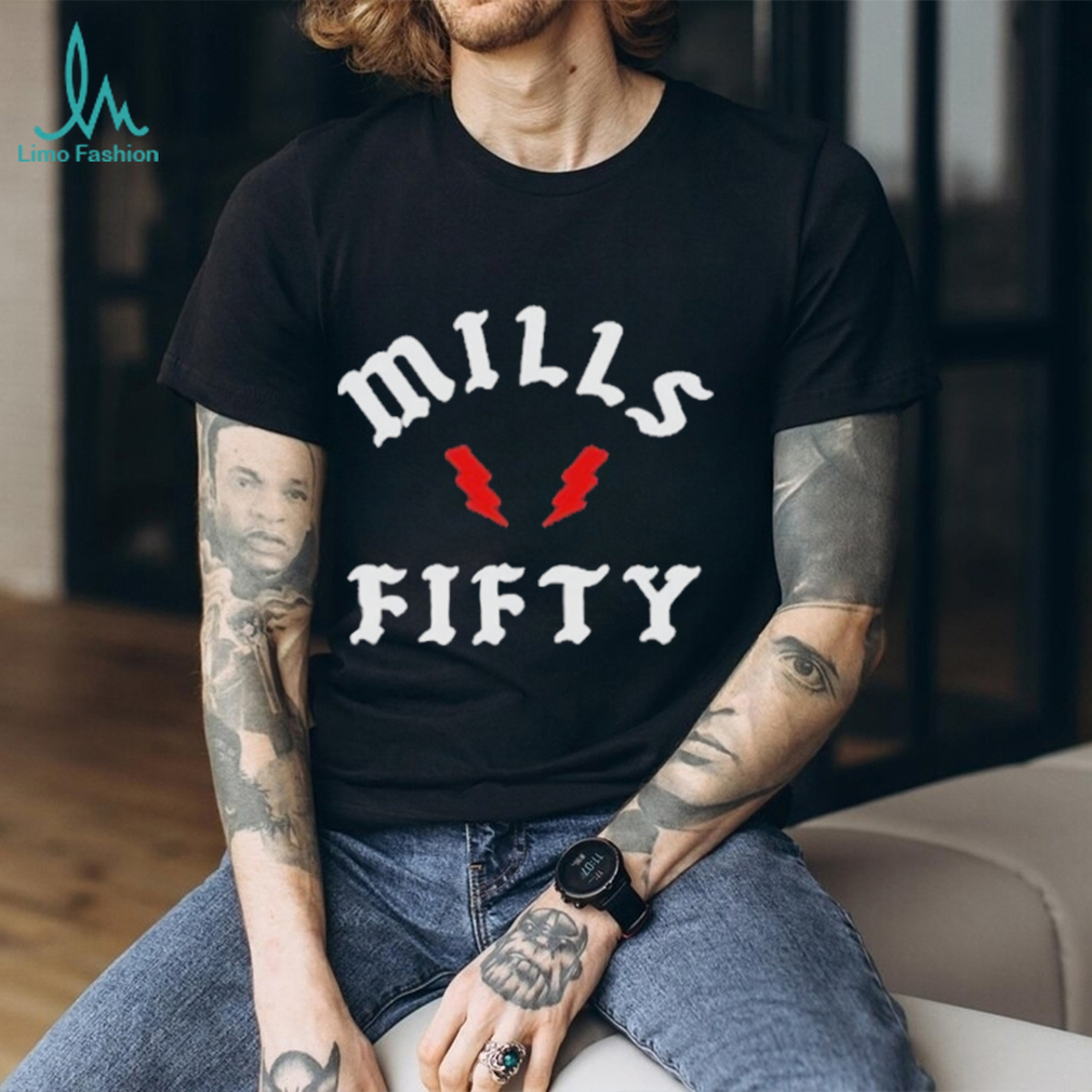 Official mills Fifty Rock T Shirt Official mills Fifty Rock T Shirt