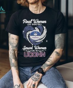 Official real women love basketball huskies smart women love the uconn shirt