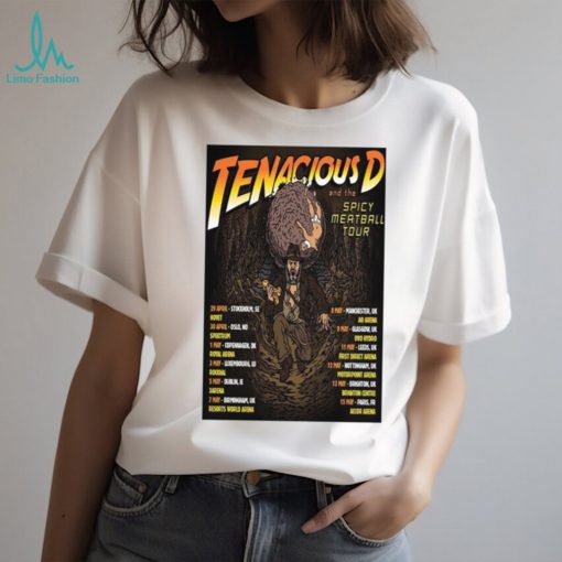 Official tenaciousd spicy meatball tour 2023 poster shirt