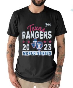 Official texas Rangers 2023 World Series Participant Knuckle Ball Shirt