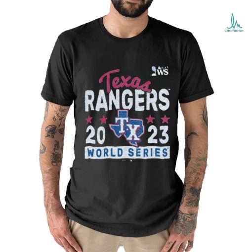 Official texas Rangers 2023 World Series Participant Knuckle Ball Shirt