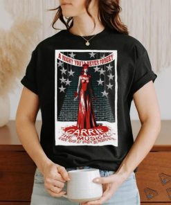 Official the mooore theater carrie the musical carrie the musical poster shirt