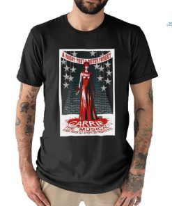 Official the mooore theater carrie the musical carrie the musical poster shirt