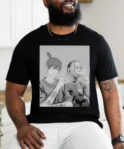 Official travis and akI hayakawa chainsaw man shirt