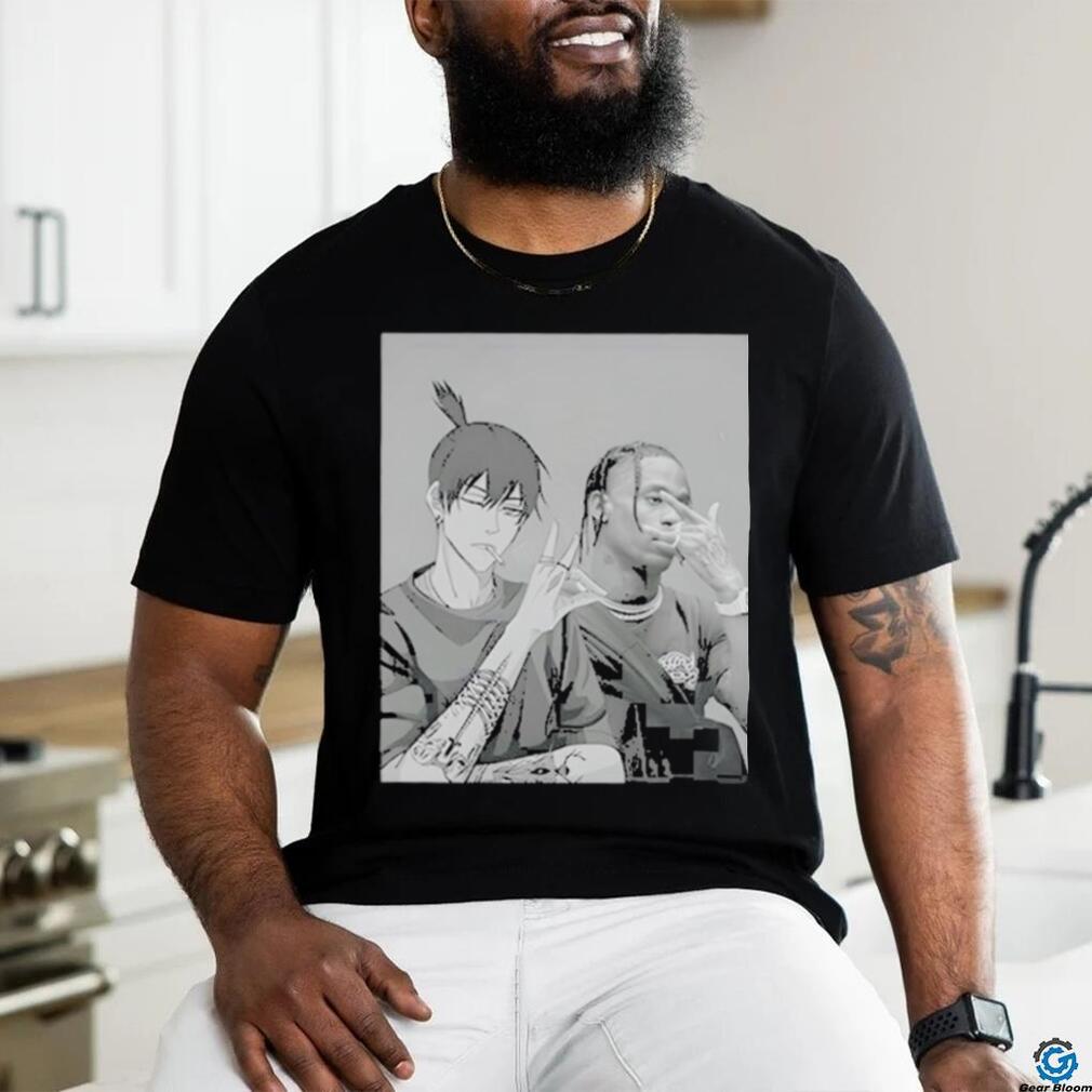 Official travis and akI hayakawa chainsaw man shirt Official travis and akI hayakawa chainsaw man shirt