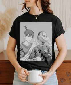 Official travis and akI hayakawa chainsaw man shirt