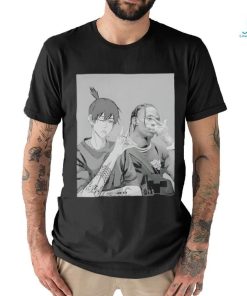 Official travis and akI hayakawa chainsaw man shirt