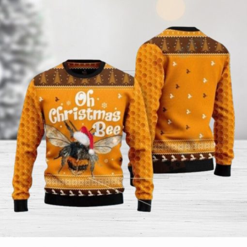 Oh Bee Ugly Christmas Sweater 3D Gift For Men And Women