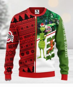 Ohio State Buckeyes Grinch & Scooby doo Christmas Ugly Sweater