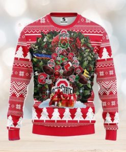 Ohio State Buckeyes Tree Ball Christmas Ugly Sweater