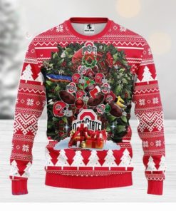 Ohio State Buckeyes Tree Ball Christmas Ugly Sweater