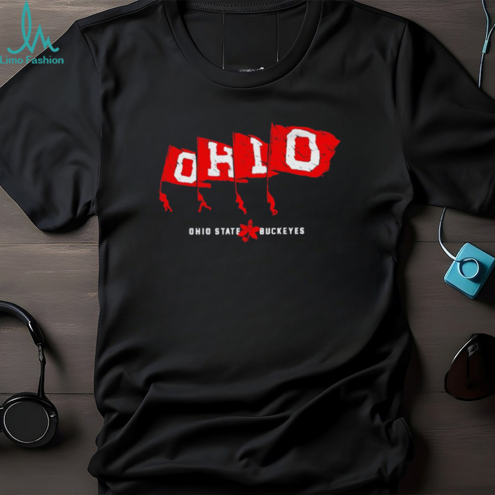 Ohio State Buckeyes flags shirt Ohio State Buckeyes flags shirt