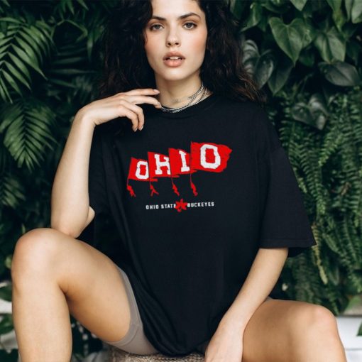 Ohio State Buckeyes flags shirt