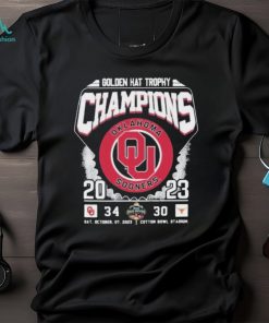 Oklahoma Sooners 2023 Golden Hat Trophy Champions Shirt