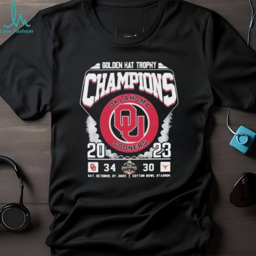 Oklahoma Sooners 2023 Golden Hat Trophy Champions Shirt