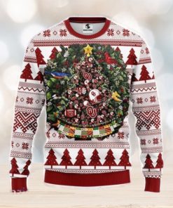 Oklahoma Sooners Tree Ball Christmas Ugly Sweater