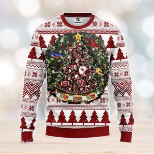 Oklahoma Sooners Tree Ball Christmas Ugly Sweater