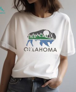 Oklahoma bison landscape shirt