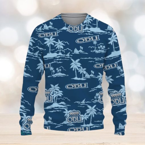 Old Dominion Monarchs Aloha Hawaii Beach Ugly Xmas Sweater