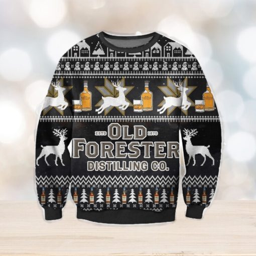 Old Forester 3D Ugly Christmas Sweater Christmas Gift