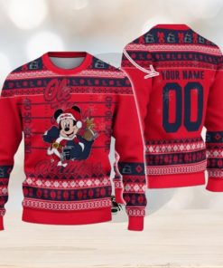 Ole Miss Rebels Mickey Player Custom Name And Number Ugly Christmas Sweater