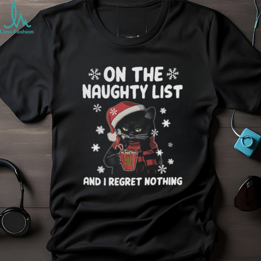 On the naughty list cat Hooded Sweatshirt On the naughty list cat Hooded Sweatshirt