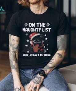 On the naughty list cat Hooded Sweatshirt