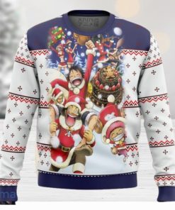 One Piece Crew Ugly Sweater Christmas Style Gift For Men And Women