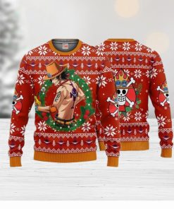 One Piece Portgas Ace Ugly Christmas Sweater Unisex Sweater