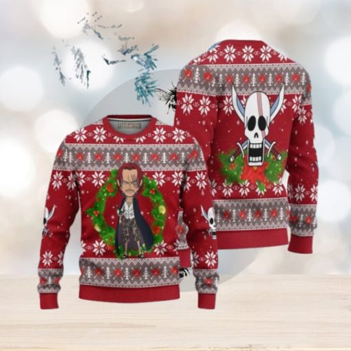 One Piece Shanks Ugly Christmas Sweater 3D Gift For Big Fans