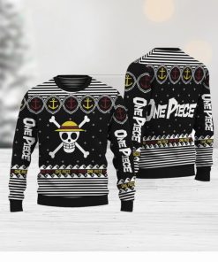 One Piece Straw Hat Pirate Crew Ugly Christmas Sweater Unisex Sweater