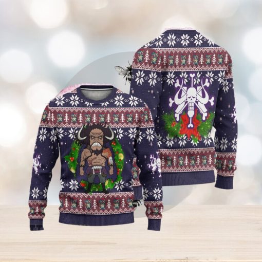 One Piece Ugly Christmas Sweater Kaido Knitted Gift Anime For Men And Women