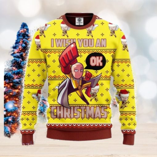 One Punch Man 3D Ugly Christmas Sweater 3D Gift For Men And Women