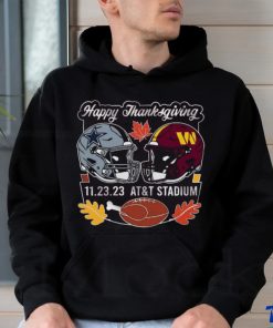 Original Dallas Cowboys Vs Washington Commanders Happy Thanksgiving November 23, 2023 At’t Stadium T shirt