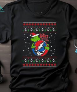 Original Santa Grinch Hug Grateful Dead How The Grinch Steal Your Face Ugly Christmas Shirt