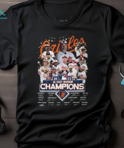 Orioles 2023 AL East Division Champions Baltimore Orioles Signatures Shirt