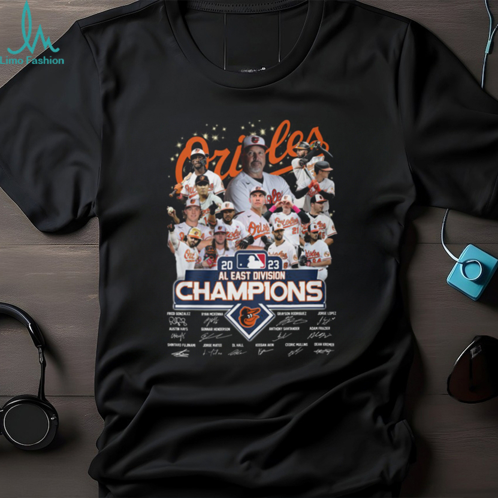 Vintage Orioles Al East Champions Shirt 2023 Postseason Baltimore Orioles Al  East Division Champions Signatures Shirt - Trendingnowe