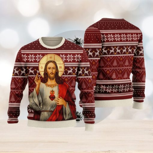 Orthodox Jesus Ugly Christmas Sweater Christmas Gifts Unisex