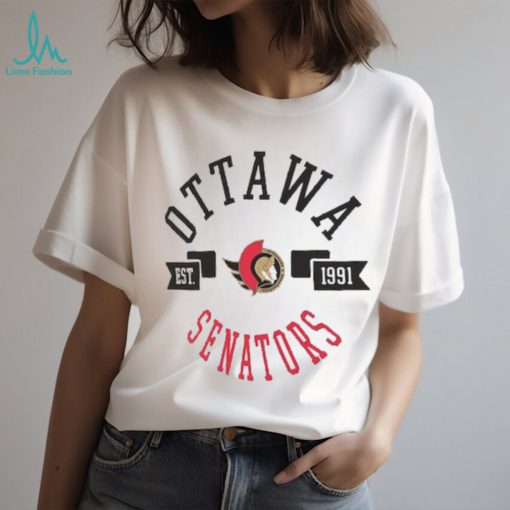 Ottawa Senators G III 4Her by Carl Banks White City T Shirt