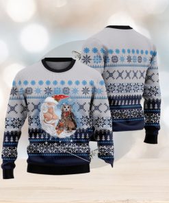 Owl Love Santa Moon Ugly 3D Sweater Gift For Men And Women