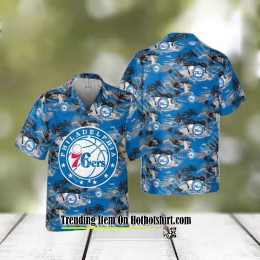 PHILADELPHIA 76ERS TRENDY FOR MEN AND WOMEN GIFT FLORAL ALOHA BEACH HAWAIIAN SHIRT