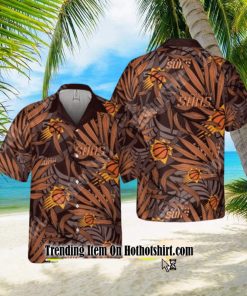 PHOENIX SUNS LATEST FOR MEN AND WOMEN GIFT FLORAL ALOHA BEACH HAWAIIAN SHIRT