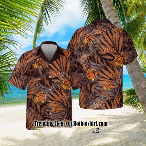 PHOENIX SUNS LATEST FOR MEN AND WOMEN GIFT FLORAL ALOHA BEACH HAWAIIAN SHIRT