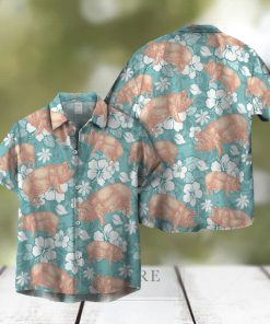 PIG HIBISCUS HAWAIIAN SHIRT