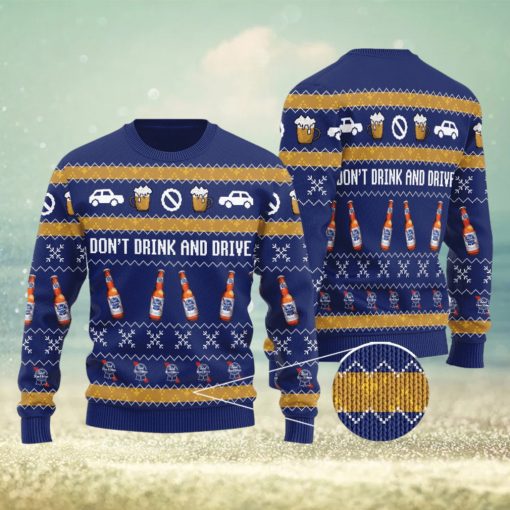 Pabst Blue Ribbon Don’t Drink And Drive Knitted 3D Sweater Gift For Xmas