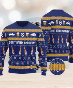 Pabst Blue Ribbon Don’t Drink And Drive Knitted 3D Sweater Gift For Xmas